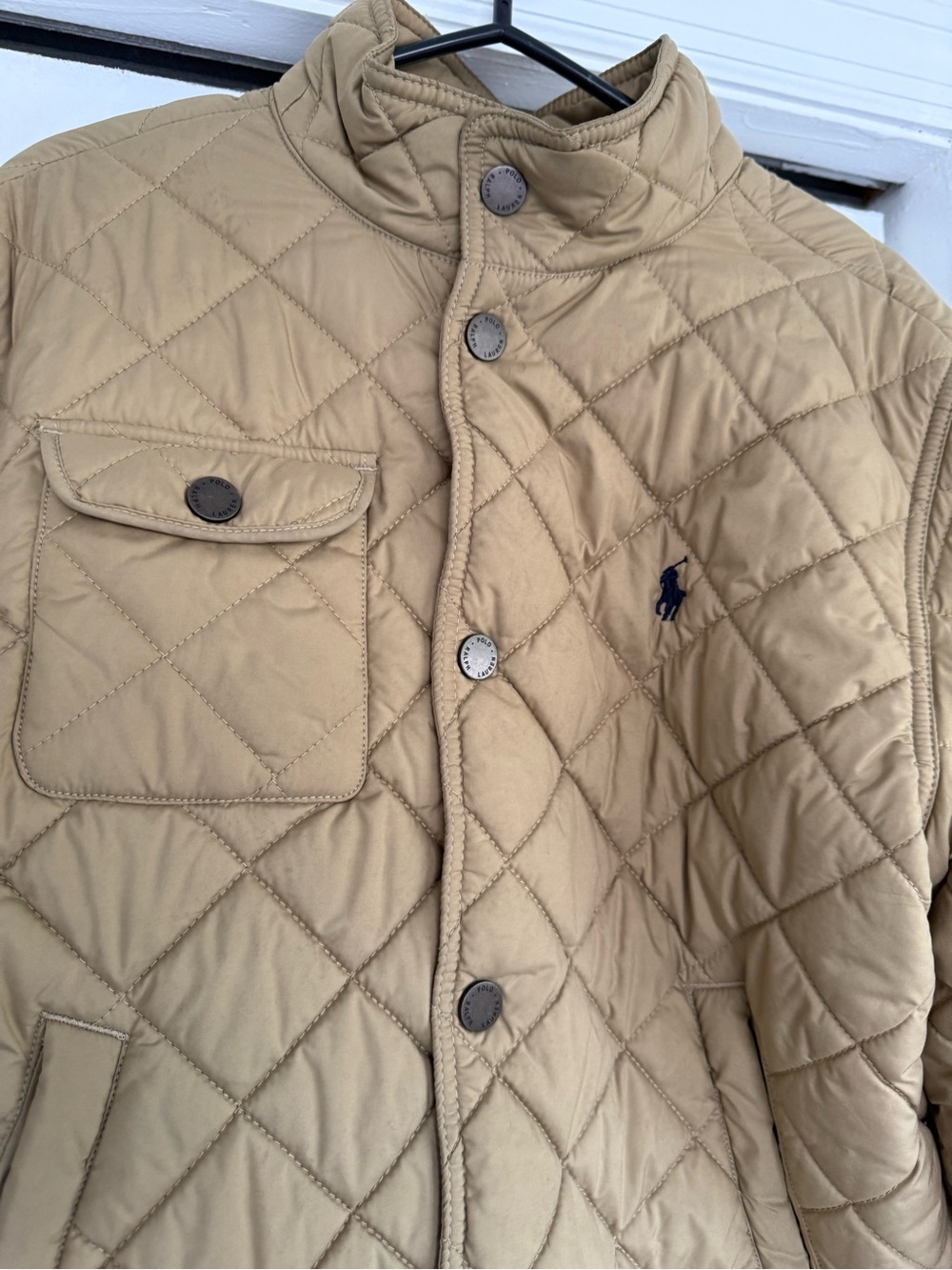 Ralph Lauren Quilted Jacket in Tan - Picture 3 of 12